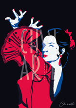 Cargar imagen en el visor de la galería, Cartel Poster Flamenco mujer ¡Olé! | Decoración de pared
