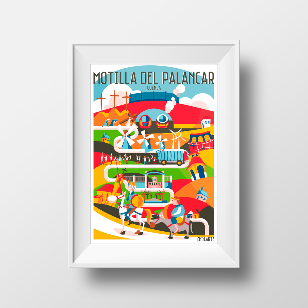 Cartel Poster Motilla del Palancar, España | Decoración de pared